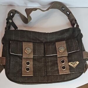 Roxy Olive and Tan Shoulder Bag